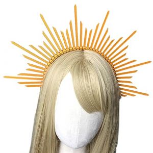 SELVFZ Serre-tête d'Halloween pour adolescents et étudiants avec éclats de soleil - Serre-tête de forme sacrée - Pour spectacles - Serre-tête de cosplay pour femme - Serre-tête pour cosplay - Forme (guangzhoujucikejiyouxiangongsi, neuf)