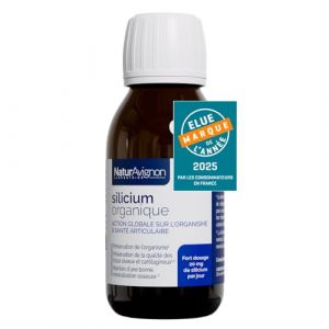 NaturAvignon Silicium Organique liquide | Articulation, cartilage, os, systeme immunitaire adulte I silice naturelle | Riche en vitamines C et D3 I Fort dosage 20 mg | Fabriqu&eacute; en France I 180g (Naturavignon, neuf)