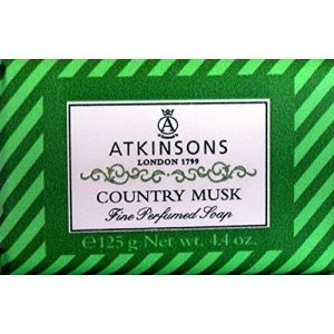6 savon Country Musk 125 g ATKINSONS (CorpoeCapelli, neuf)