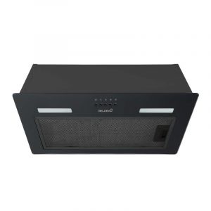 Hotte encastrable/groupe filtrant BELDEKO 52 cm &ndash; Noir &ndash; D&eacute;bit 335 m&sup3;/h &ndash; Mode &eacute;vacuation ou recyclage &ndash; Filtres charbon inclus &ndash; Marque fran&ccedil;aise (BELDEKO, neuf)