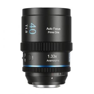 SIRUI 40mm T1.8 1.33X Anamorphic Lens, S35 Autofocus Lens for E Mount Cameras, A6500, A6700, FX3/30, ZV-E Series, A7 Series, A9/9II (Blue Flare, E Mount) (SIRUI Optical, neuf)