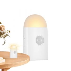 Lesunbak Veilleuse De Toilette Avec Capteur De Mouvement, Lumière LED À Détection De Mouvement, Eclairage LED Pour WC, Détecteur De Mouvement Lumière Pour Salle De Bain Et Toilettes Blanc (Leasuny, neuf)