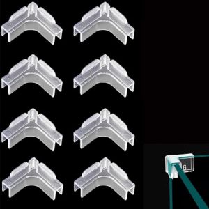 Hezhou Lot de 8 Housses Souples pour Aquarium Outils de Protection en Verre pour Aquarium Protection d'angle pour Aquarium pour réservoir de Poissons d'Aquarium Transparent (6 mm) (Shakalaolper, neuf)