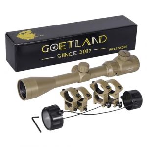 Goetland Lunettes de Visée 3-9x40 EG Telemetre Red Dot Rouge Vert Illuminé Rangerfinding SFP pour Tactique Chasse Airsoft Arbalète Carbine Tir Sportif (Goetland-EU, neuf)