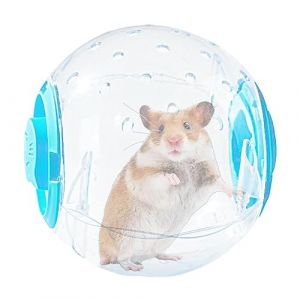 Balle Course pour Hamster, Balle Course Mignonne pour Jouets Hamster, l'exercice Hamster Joue la Boule Roue Respirable 7 Pouces Silencieux Transparent inodore pour la Eventer (windyday, neuf)