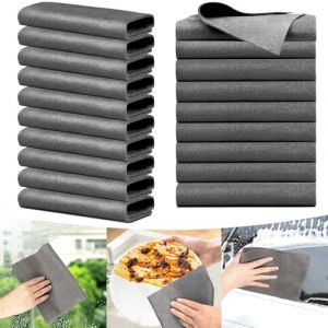 BELEVO Lot de 10 chiffons de nettoyage magiques &eacute;pais, 30 x 40 cm, chiffons en microfibre r&eacute;utilisables, chiffon de nettoyage, chiffon de nettoyage pour vitres, magnifique chiffon pour verre, voitures (Yingxun301, neuf)
