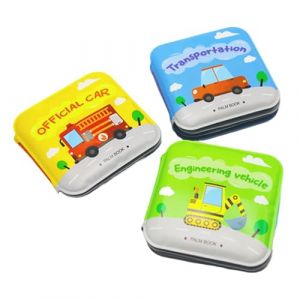 Ensemble de 3 Livres de Bain pour Enfant, imperméables, thème Transport, Jouets pour Le Bain, Livres éducatifs colorés pour garçons et Filles, Jouets d'éveil pour Tout-Petits (TaYueBaiHuoDP, neuf)