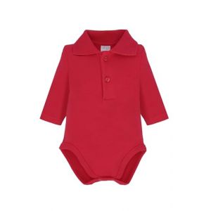 Ellepi Body Col Polo Manches Longues Chaud Coton B&eacute;b&eacute;, Col Haut, Taille B&eacute;b&eacute; Enfant Mois Ans Blanc Cr&egrave;me Gris Rouge Bleu Bleu, rouge, 6 mois (Bo.MA., neuf)
