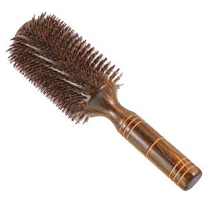 Homoyoyo Brosse à Cheveux Roulante Poils de Sanglier pour Coiffure Brosse Soufflante Sèche Cheveux Démêlage et Brillance Cheveux Usage pour Cheveux (Alda Jin, neuf)