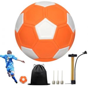Ballon de Football Courbe,Ballon a Effet Football 20cm,Ballon Courbe pour Enfants,Caoutchouc EVA Ballon de Football Incurvé,avec Pompe à Air Sac en Filet et Aiguille (LIHUAHAI LIMITED, neuf)