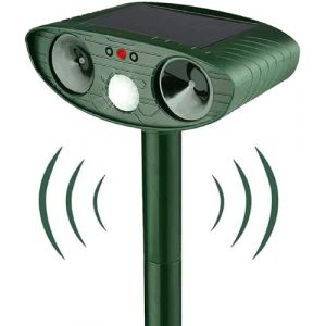Répulsif Chat Ultrason, Répulsif Chat Exterieur, Répulsif pour Chats Solaire, répulsif à ultrasons avec Détecteur de Mouvement pour Jardin Cour Contre Les Chats Chiens Renards Oiseaux Rats (Suchenkeji, neuf)