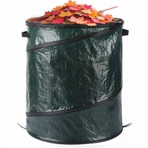 Sac &agrave; d&eacute;chets de jardin et poubelle de camping, grand sac pliable et robuste avec poign&eacute;es, poubelle r&eacute;utilisable pour feuilles, ordures, jouets, id&eacute;al pour le jardinage, la randonn&eacute;e, les (Promaxstar FR, neuf)