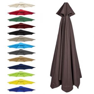CMJYMX Toile De Rechange pour Parasol 6 Baleines: 2,0/2,5/2,7/3,0 M, 8 Baleines : 2,0/2,3/2,7/3,0/3,5 M(Brown,8 Ribs: 300CM/9.8FT) (昌海商贸, neuf)