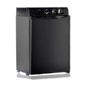 Techomey Frigo Trimixte 12V 220V Gaz, 60L, Frigo Gaz Camping car, Silencieux pour Camping-car Caravane Maison Mobile-home, Noir (Techomey Electric Co., Ltd., neuf)