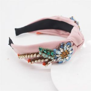 Serre-tête fleur tempérament éponge strass bandeau pour femmes accessoires de mariage 19 (Hui.X, neuf)