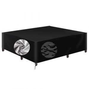 AEUUEU Bache de Protection Exterieur pour Table de Salon de Jardin 200x80x80cm/LxWxH Housse Salon de Jardin Carré, 600D Oxford Bâche Salon de Jardin Résistant à la Vent Pluie UV Déchirure (Xiangchengshiyansuoshangmaoyouxiangongsi, neuf)