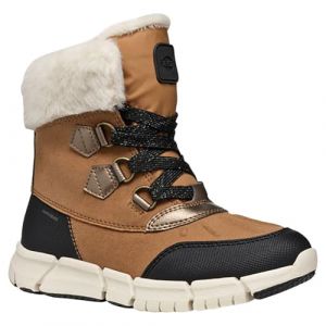 Geox J FLEXYPER Girl B AB Botte de Neige, Whisky Black 1, 39 EU (H&D Schuhcompany, neuf)