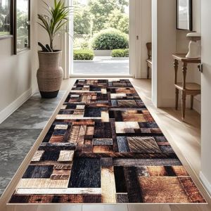 YUEAENK Tapis de Cuisine Devant Evier 90 x 100 cm Tapis Couloir Tapis Couloir Antidérapant Lavable en Machine Tapis Entrée Intérieur Tapis Salle De Bain Tapis Couloir Long Tapis de Passage (YUNDANA, neuf)