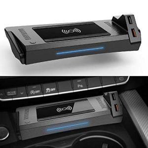 Chargeur sans Fil Voiture pour Audi A4 2019-2021 A5 2020 2021 S4 S5 RS4 RS5 2019 2021 Panneau la Console Centrale, 15W Support de T&eacute;l&eacute;phone &agrave; Charge Rapide avec QC3.0 USB pour iPhone Samsung (Braveker, neuf)
