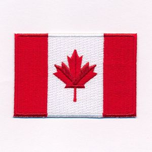 hegibaer 0636 Mini écusson thermocollant drapeau canadien Ottawa 30 x 20 mm (hegibaer, neuf)