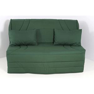 Hévéa Sélection Housse BZ 140x190 matelassée UNI Vert Sapin (Hévéa Sélection, neuf)