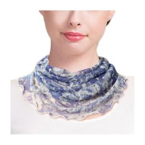 Femme 100% Soie de M&ucirc;rier Tour de Cou Faux Col Foulard &Eacute;charpe de Cou Cercle Tube &Eacute;charpe (#33) (UK_Stone, neuf)
