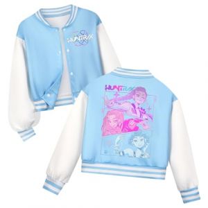 Kpop D-Demon H-Hunters Veste Enfants et Adolescents Veste Varsity Style Baseball, Y2K Style Streetwear avec Motif Anime, Blouson Aviateur pour Gar&ccedil;on & Fille (XINSAHN, neuf)