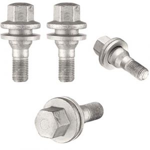 Ellis Excellence Set De 4 Remplacement SécuritéÉcrous Boulons, Rondelle Plate, M12 X 1.25, 17 Hex - Pour Citroën & Peugeot (Atomic Wheels, neuf)