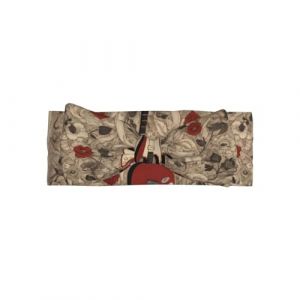 AKGFFDS Bandeau en polyester doux et extensible pour b&eacute;b&eacute; de 0 &agrave; 6 mois Motif fleurs de guitare (liwenpanxiaodian, neuf)