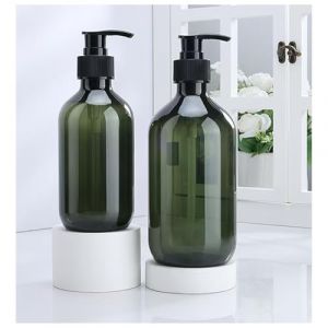 Distributeur de savon 500 ml, distributeur &agrave; pompe, distributeur de liquide vaisselle pour cuisine, distributeur de savon pour les mains pour salle de bain, plan de travail, cuisine (2 pi&egrave;ces, vert) (EXCC, neuf)