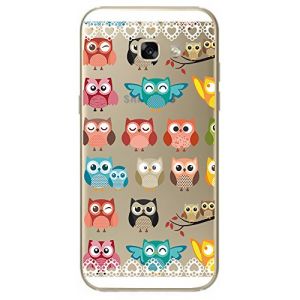 NOVAGO Compatible Samsung Galaxy A3 2017- Coque Gel Souple r&eacute;sistante avec Impression (Hiboux) (NOVAGO-Vendeur PRO fran&ccedil;ais, neuf)