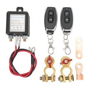 Coupe Circuit Batterie 12V,Fydun Coupe Batterie 12V Interrupteur de D&eacute;connexion de Batterie &agrave; T&eacute;l&eacute;commande Sans Fil Interrupteur de Batterie Relais pour Voiture Bateau Camion RV (120A) (Miyinla519, neuf)