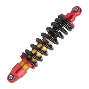 295mm Amortisseur Suspension Arrière de Moto D'amortisseur de Moto Amortissement Suspension Universel Amortisseur à Ressort Réglable Pour la Saleté Pit Bike ATV QUAD Go Karts Accessoires moto (Vkander, neuf)