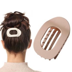 Pince à Cheveux Plate, Barettes Cheveux Femme, Pince à Cheveux Bec De Canard, Pince Plate Pour Cheveux, Pince Cheveux Femme Plate, Pinces à Cheveux Au Design Courbé, Pince Cheveux Forte Tenue (D) (sSaangiAO, neuf)