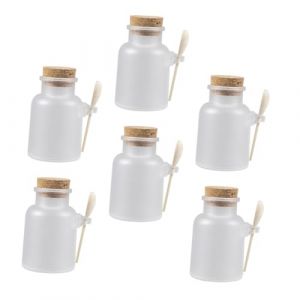 MOTHNUR 6 ensembles Set de Pots Rechargeables pour Poudre et Sels de Bain avec Cuill&egrave;re et Bouchon Li&egrave;ge Bocaux de Rangement Polyvalents pour Cosm&eacute;tiques et (Huajiay, neuf)