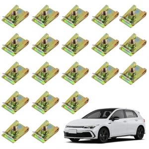 20 Pi&egrave;ces Pinces &Agrave; &Eacute;crous Type U M6 Pour Fixation Voiture, Clips De Carrosserie En Acier Au Mangan&egrave;se Durable, Clips De Garniture Int&eacute;rieure Auto, &Eacute;crou En T&ocirc;le M6 Pour Panneaux (JiaHeHe, neuf)