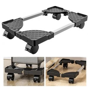 SPORWAY Support PC sous Bureau: Support D'unité Centrale Mobile avec Roues Verrouillables, Antidérapantes Support Tour PC Taille Réglable, Chariot de Support de Tour PC pour La Plupart des PC (Noir) (BAOBAOBAOB, neuf)