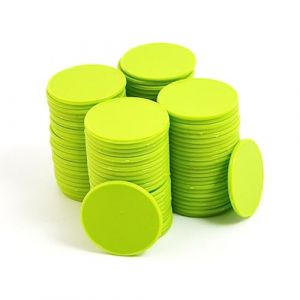 Smartdealspro Lot de 100 mini jetons de poker en plastique opaque avec bo&icirc;te de rangement Vert clair 32 mm (SuperDealsPro(SmartDealsPro Official Store), neuf)