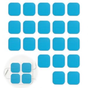 tiyiyok 20 Pièces Gel Pad, Gel Electrostimulateur Musculaire, Pad Patch Hydrogel, Patch Electrostimulation, pour EMS Trainer Abdominale Workout, Gel Replacement Feuille (leiyangshifangjiaodianzishangwuyouxiangongsi, neuf)