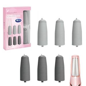 T&ecirc;tes de rechange Glowelle pour r&acirc;pe &eacute;lectrique Flaweless Pedi, embouts de rechange, t&ecirc;tes de rouleau de rechange pour r&acirc;pe &eacute;lectrique anti-callosit&eacute;s (compatibles avec la plupart des mod&egrave;les similair (Glowelle Store, neuf)