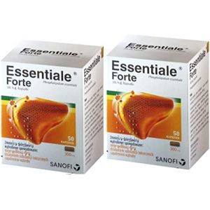 Essentiale Forte - Lot de 100 capsules de régénération du foie et purification des toxines, 300 mg, sans OGM (NG Global Ltd, neuf)