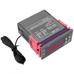 Thermostat Binghe AC 110V-220V Thermostat avec Sonde, Regulateur de Temperature Num&eacute;rique, Interrupteur du contr&ocirc;leur de temp&eacute;rature pour R&eacute;frig&eacute;rateur, Chauffe-Eau, incubateur (Zhuocai Shangmao, neuf)