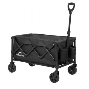 Naturehike Chariot à Main Pliable de Plage à Roulette - Capacité de Charge Jusqu'à 120 kg (Naturehike Europe, neuf)