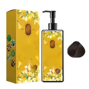 Coloration nourrissante à base de plantes - Coloration nourrissante à base de plantes - Coloration florale unique - Longue durée et naturelle - Shampooing pour cheveux gris - Pour homme et femme (LiuQing Ltd, neuf)