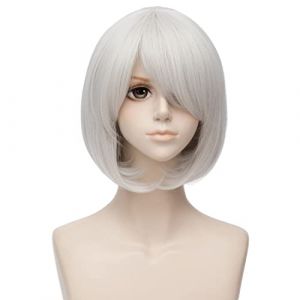 Naturelle Perruque Mode Coiffe Cosplay Perruque Courte Perruque Bandeau Décontracté Perruque Cap Perruque Cheveux Perruques Pour Quotidien Partie Perruque Cheveux Naturel (yizhishizizaichuangtou, neuf)