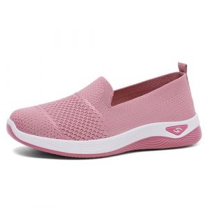 Chaussures Orthopédiques Femme - Basket de Marche Mode et Sport Respirant Confort Chic Leger Chaussures sans Lacets Femme à Motifs Floraux Orthopédique Basket sans Lacet (ZAOOON, neuf)