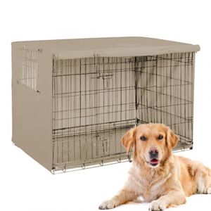 Housse de cage pour chien – Couverture pour enclos pour animaux de compagnie, capuche de cage pour chiot | Protecteur de niche pour animaux imperméable, housse de caisse pour chien coupe-vent peu enco (xijiw, neuf)