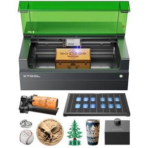 xTool S1 20W Graveur Laser Kit de Luxe, Positionnement à Pin-Point, Autofocus, 600mm/s de Vitesse, 498 * 333 mm de Surface, Gravure Laser pour Bois, Métal, Cuir, Acrylique et Verre (Makeblock FR, neuf)
