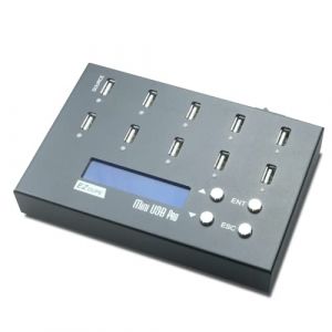 EZ DUPE Duplicateur de Cl&eacute; USB &agrave; 9 Ports Cibles - Duplicateur et Effaceur Portable Autonome de Stockage (Mini USB Pro) (EZ DUPE EU, neuf)