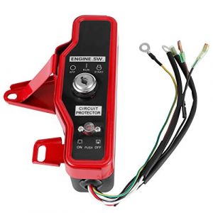 Bo&icirc;tier de Commande de Moteur &agrave; Gaz pour 168F/170F/GX160/GX200/GX210 &ndash; Interrupteur &agrave; cl&eacute; pour D&eacute;marrage &eacute;lectrique, adapt&eacute; aux G&eacute;n&eacute;rateurs et Pompes &agrave; Eau, Comprend un Film &agrave; (huaer2020, neuf)
